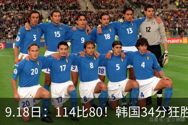 9.18日：114比80！韩国34分狂胜约旦晋级4强，中国男篮收到两个坏消息，李贤重这关怎么过